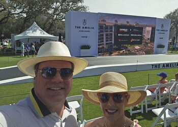 Lovely weather for the concours 